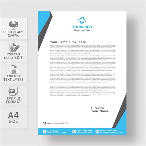 Letterhead Template Free Download Psd Addictionary