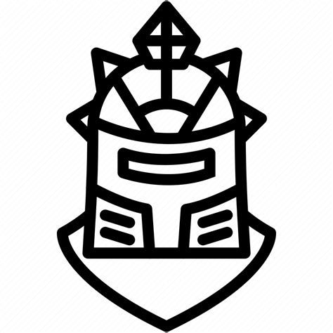 Battle Helmet Knight Mask Medieval Icon Download On Iconfinder