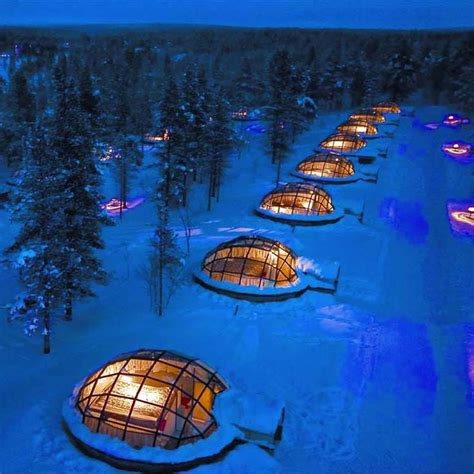 Glass Igloos In Finland For Viewing The Spectacular Northern Lights