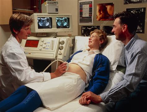 Ultrasound Scanning Of A Pregnant Woman Stock Image M406 0139