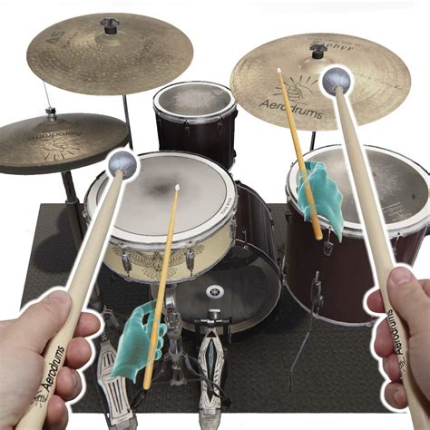 Aerodrums Portable Electronic Drum Set Air Drum Sticks And Pedals Practice Drum Accessory More