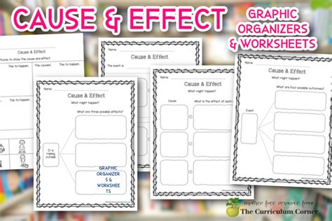 Cause And Effect Examples And Graphic Organizers The Curriculum Corner 123