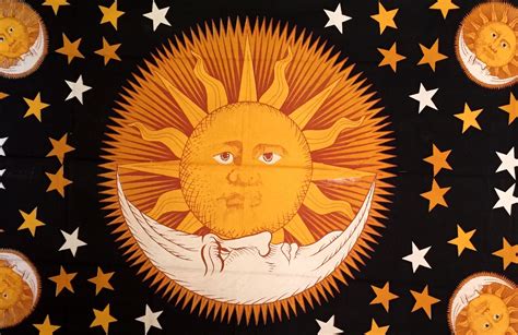 Sun And Moon Tapestries Moon Tapestry Sun And Moon Tapestry Tapestry