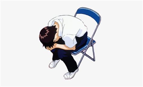 Shinji In Chair Png Labeerweek