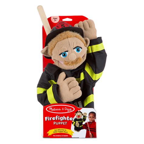 3 Puppet Bundle Melissa And Doug Firefighter Doctor And Police Officer