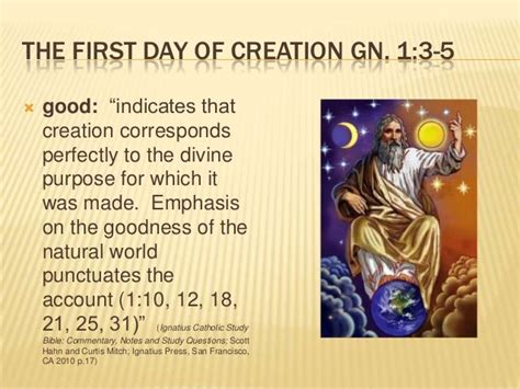 The First Day Of Creation