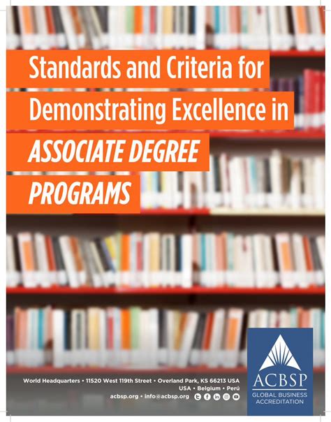 Pdf Standards And Criteria For Demonstrating Excellence In
