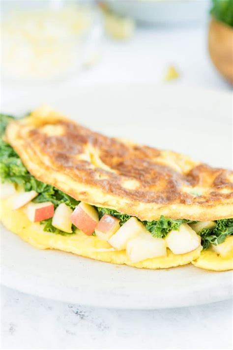 Apple Omelette With Sharp Cheddar Cheese Nourish