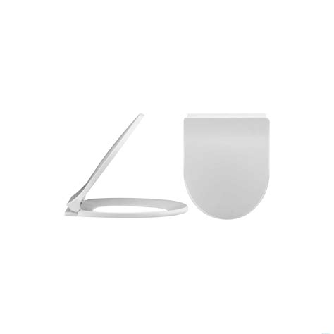 Premier Standard D Shape Soft Close Top Fix Toilet Seat White Nts002