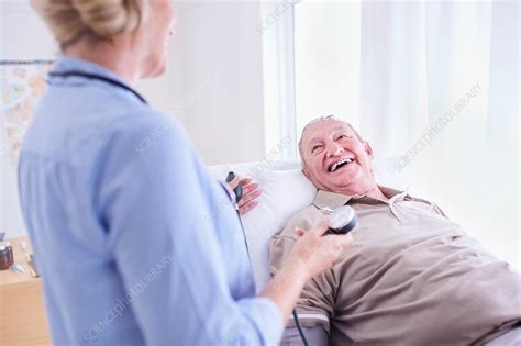 Doctor Checking Senior Man Stock Image F0160411 Science Photo