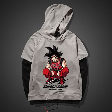 Cool Dragon Ball Z Son Goku Hoodie Dbz Red Sweatshirt Wishining