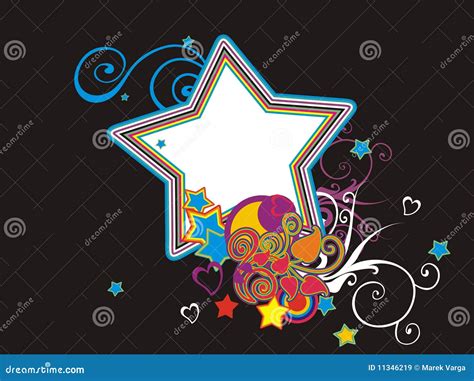 Abstract Painting Star Set Stock Vector Illustration Of Group 11346219