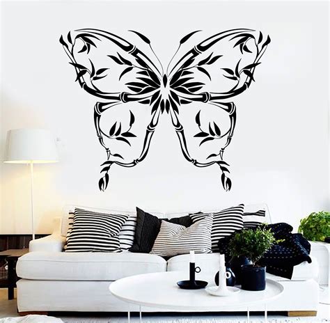 Vinyl Wall Decal Beautiful Butterfly Reed Decorating Room Stickers