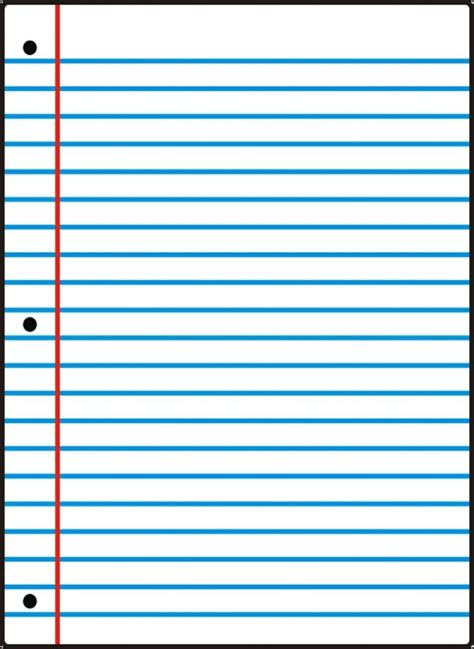 Free Printable Notebook Paper College And Wide Ruled Inside Wide Ruled