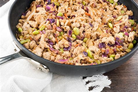 Perfect for keto or weight watchers diets. Vegetarian Egg Roll Bowls - Slender Kitchen