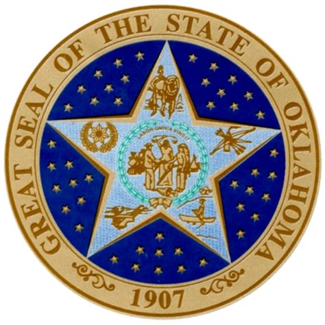 Oklahoma State Seal Vinyl Flag Decal Sticker Multiple Sizes To Choose