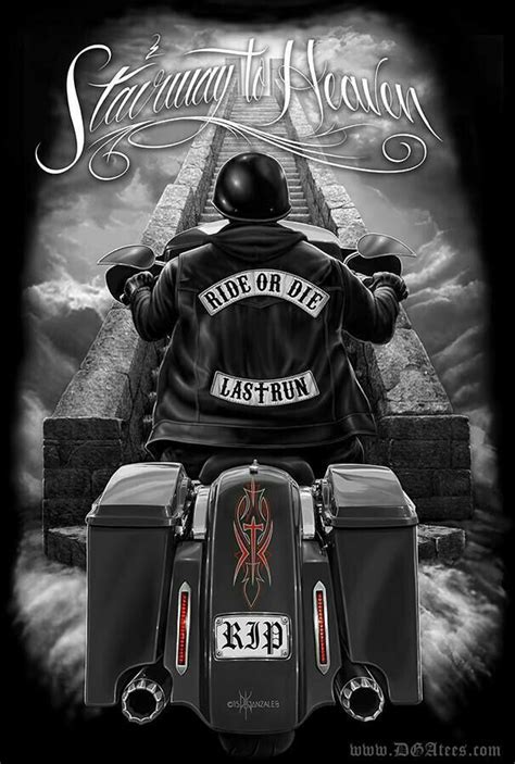 Stairway To Heaven Motorcycle Tattoos Biker Tattoos Motorcycle Art