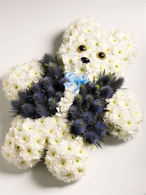 Teddy Bear Flower Toy Funeral Flowers Flower Decorations