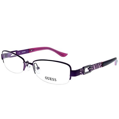 Guess Gu 2290 Pur 52mm Womens Semi Rimless Reading Glasses