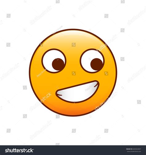 Proud Emoticon Vector Smiley Confident Smile Vector De Stock Libre De