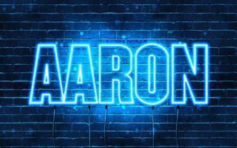 Download Wallpapers Aaron 4k Wallpapers With Names Horizontal Text