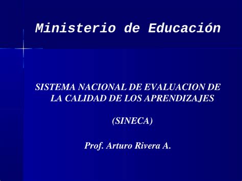 Pdf Sistema Nacional De EvaluaciÓn De La Calidad De La EducaciÓn