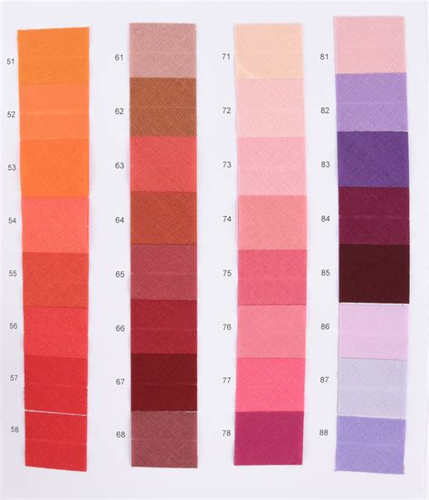 Schrägband Baumwolle Verschiedene Farben Breite 20mm 2fach Gefalzt