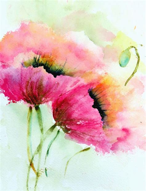 Patience and control and fluidity of the water, is what you need to paint a work like this. 53 Easy Watercolor Painting Ideas For Beginners - Visual Arts Ideas