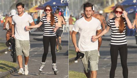 O casal já estava junto a mais de 3 anos e a. Marina Ruy Barbosa passeia com o namorado na Barra da ...