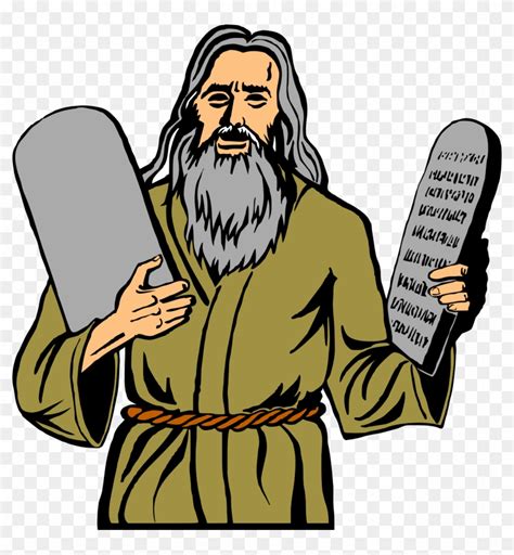 Big Image Moses Commandments Clipart Free Transparent Png