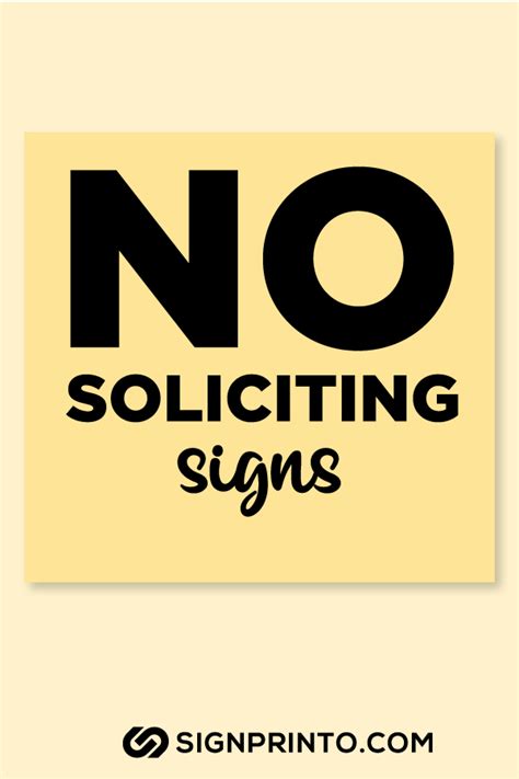 Printable No Soliciting Sign No Soliciting Signs Sign Design
