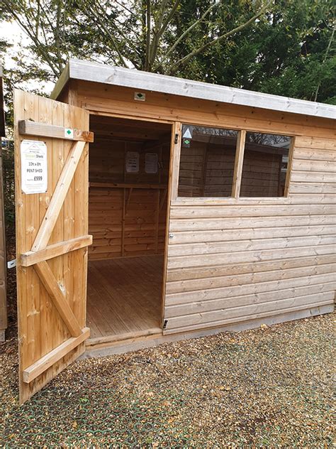 10 X 8 Pent Shed Ex Display Skinners Sheds