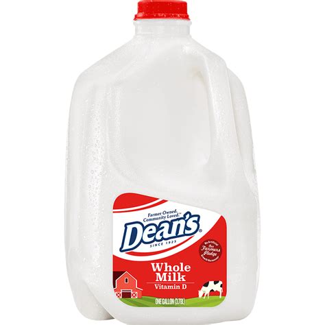 Whole Milk Plastic Gallon Deans Dairy