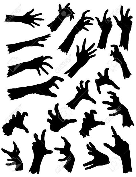 zombie hand silhouette clip art design stock vector royalty free 574038733 shutterstock artofit