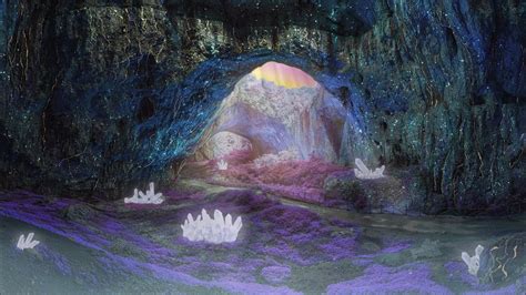 The Lord Of The Rings The Glittering Caves Ambience 4k Cave Stream Dripping Water Bats