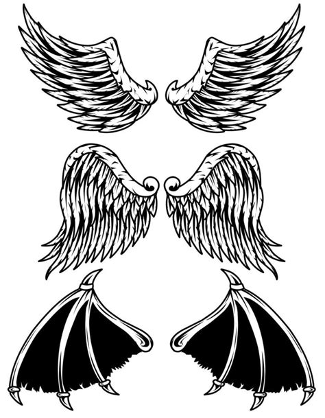Demon Wings Vector Art Icons And Graphics For Free Download