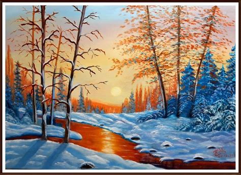Pin By Tataru On Peisaj Iarna Learn To Paint Winter Scenes Abstract