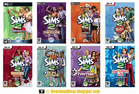 The Sims 2 Sims 3 The Sims 3 New Expansion Packs