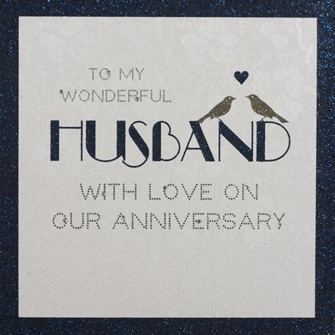 Anniversary Card For Husband Handmade` Card Template