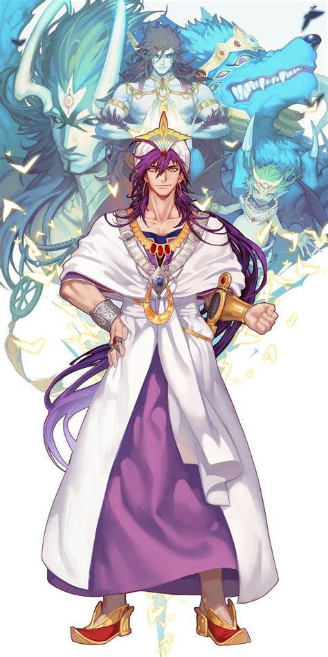 Sinbad With 4 Of His Djinn Sinbad Magi Anime Magi Magi Adventures