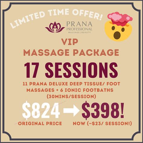Valued Packages Prana Massage Perth