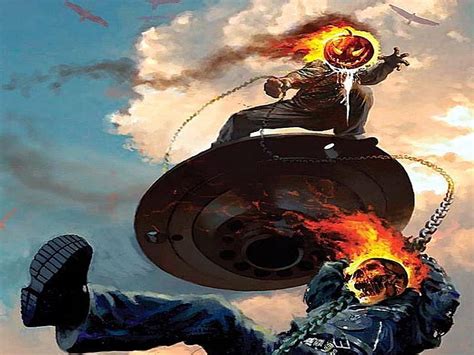 Ghost Rider Hero Comic Skull Movie Hd Wallpaper Peakpx