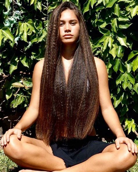 Tahitian Beauty Onaku Ellis Long Hair Girl Polynesian Girls