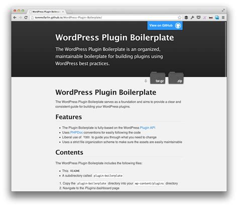 Wordpress Plugin Boilerplate Tom Mcfarlin Tom Mcfarlin