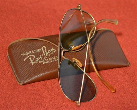 items similar to vintage bausch and lomb ray ban aviator sunglasses 12 k gf with ray ban case on