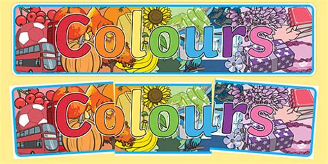 👉 Colour Display Banner Primary Resources Twinkl