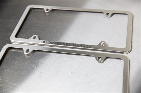 Stainless Steel License Plate Frame | Obsessed Garage