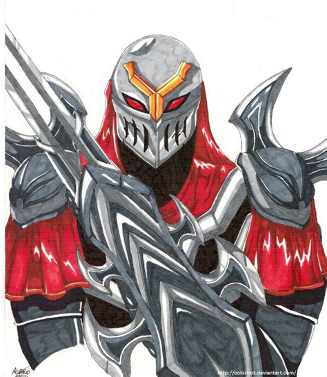 Zed The Master Of Shadows By Colorbot On Deviantart