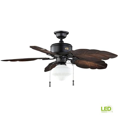 Home depot has sold s.m.c., and crest ceiling fans to name a few in the past. Hampton Bay Nassau 52 in. LED Indoor/Outdoor Gilded Iron ...