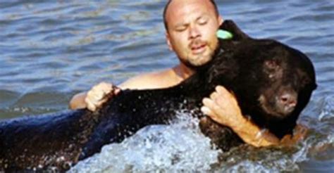 How to save yourself from drowning in a riptide. Brave Man Jumps Into Water To Save Drowning Black Bear ...